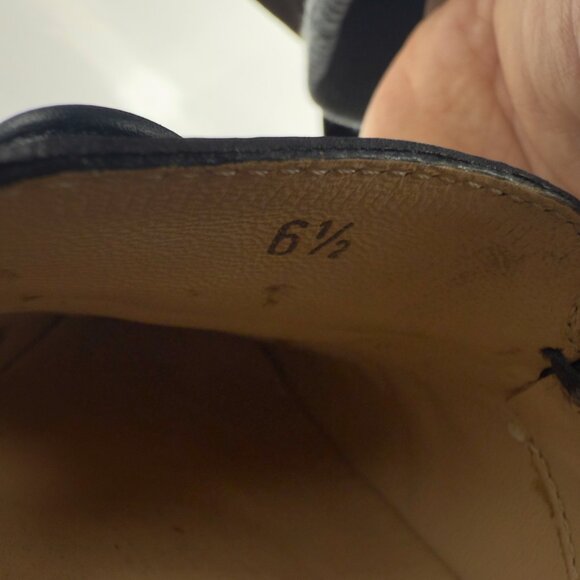 TOD’S Navy Blue Preppy Nautical Boat Shoes Flats Loafers Leather Bow sz 6.5 - Picture 10 of 10